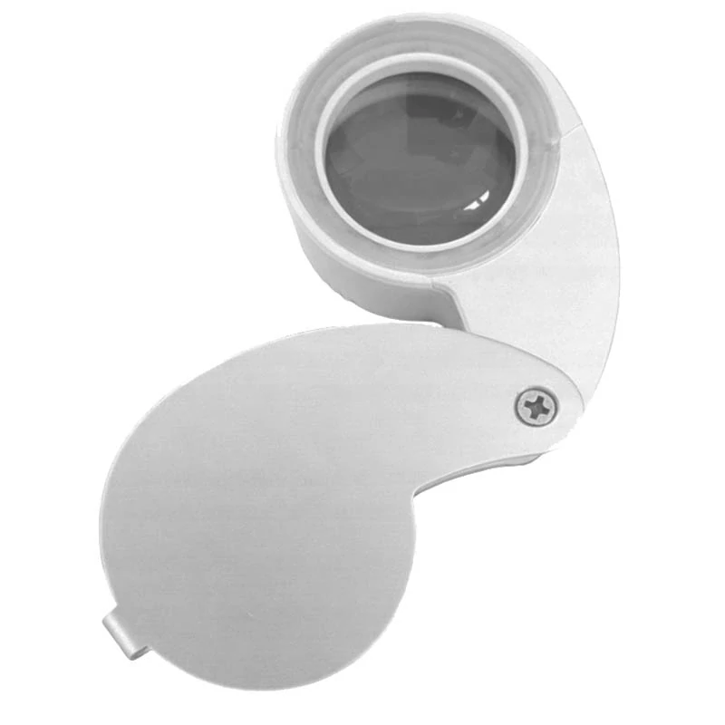 Vrecková lupa 40× s LED osvetlením