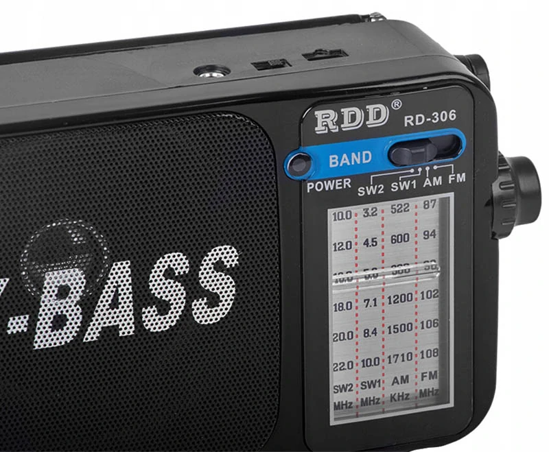 Prenosné rádio s baterkou RDD RD-306 čierne