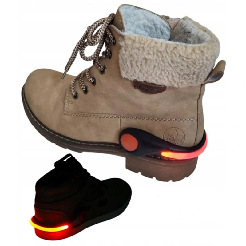 LED klip na topánky alebo ruku pre zvýšenie viditeľnosti – čierny