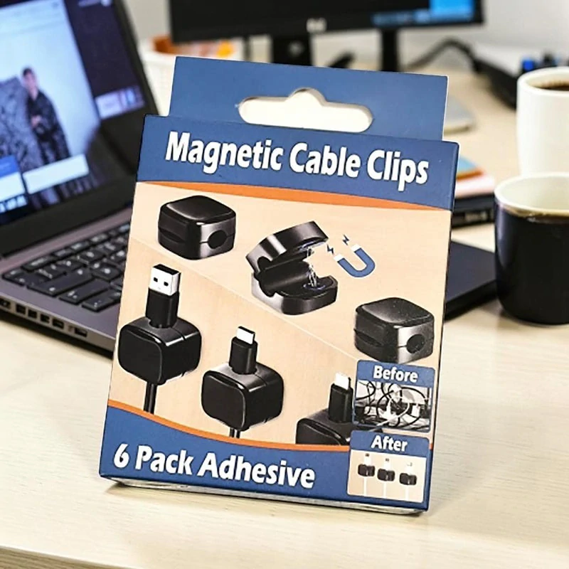 Magnetický držiak na káblové spony