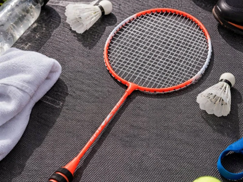 Bedmintonové rakety set 2 ks červené + puzdro