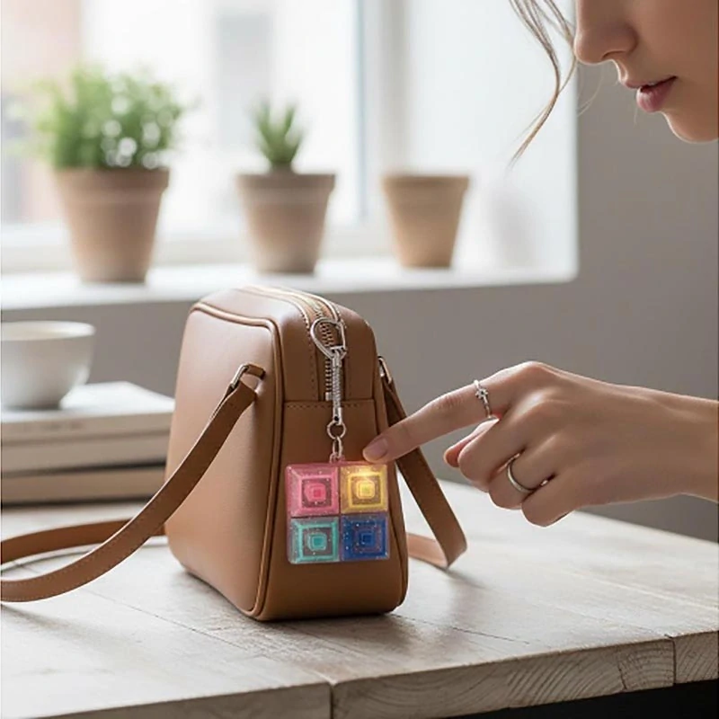 LED antistresový kliker 2×2 s tlačidlami