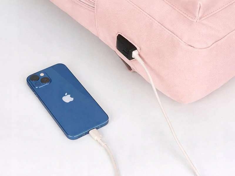 Mestský batoh na notebook 18 L ružový