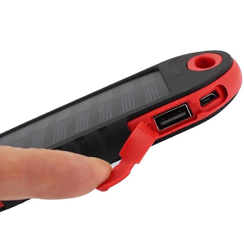 Solárna powerbanka 4000 mAh s LED svietidlom