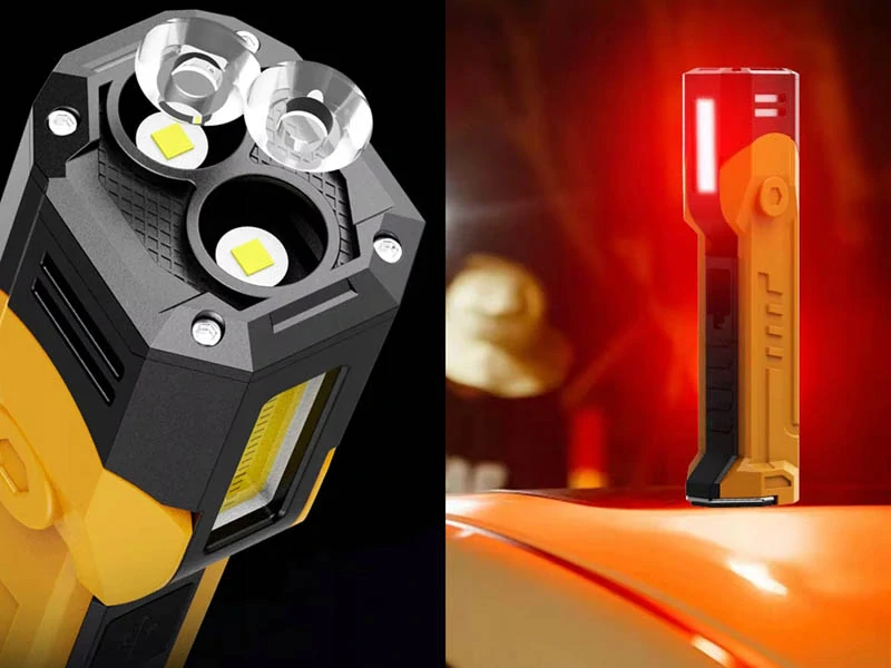 LED pracovná lampa s COB panelom a powerbankou