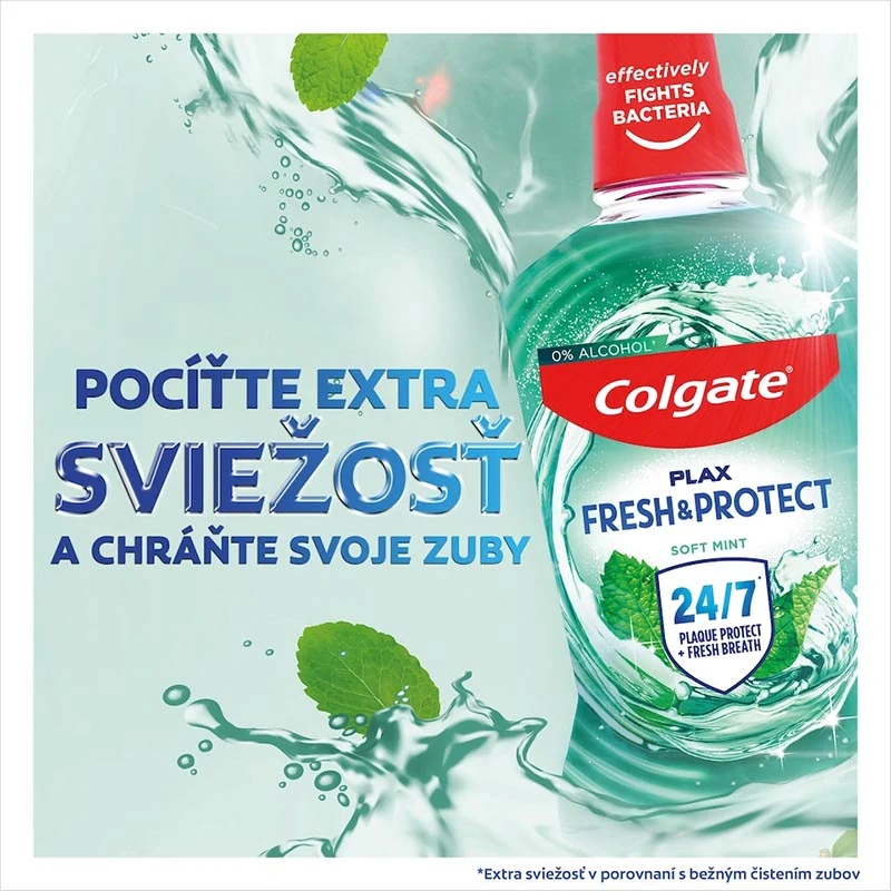 Ústna voda Colgate Plax Fresh & Protect Soft Mint 500 ml