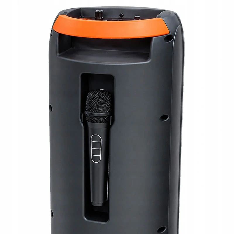 Bezdrôtový Bluetooth mikrofón s reproduktorom karaoke 60 cm 40W