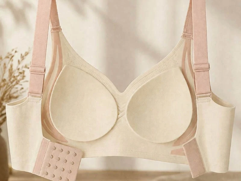 Dámska športová podprsenka push up L biela
