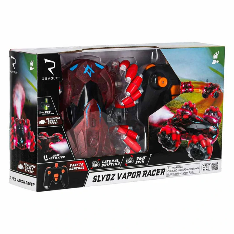 RC drift auto REVOLT Slydz Vapor Racer 360 na diaľkové ovládanie červené