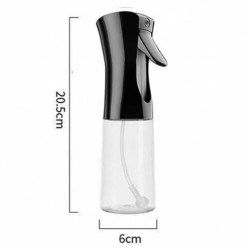 Rozprašovač na olej a olivový olej 200 ml čierny