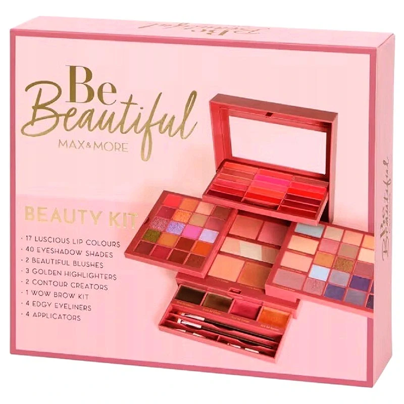 Kufrík s kozmetikou na líčenie Max & More Be Beautiful – darčeková sada 73 prvkov