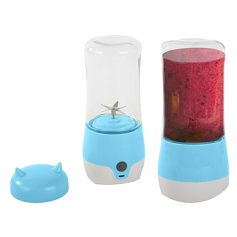 Prenosný smoothie mixér 350 ml modrý