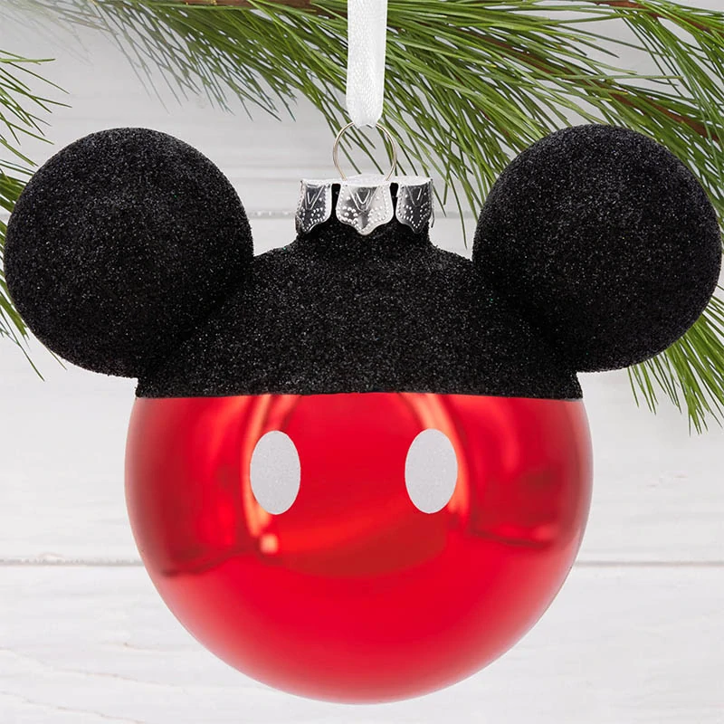 Disney vianočné gule Mickey Mouse 7 cm – sada 4 ks