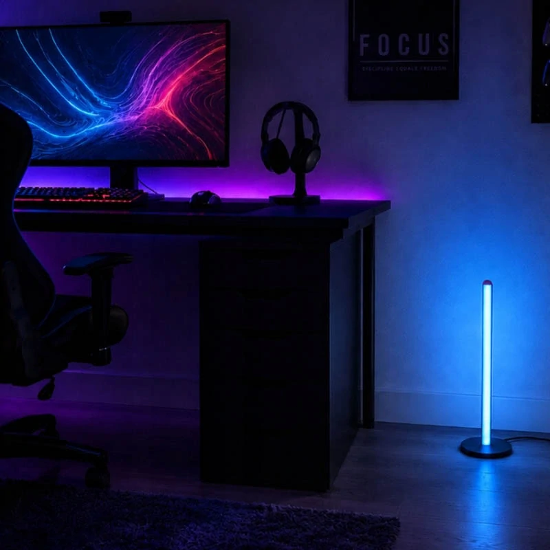 Stojaca LED lampa RGB 50 cm so 7 farbami osvetlenia