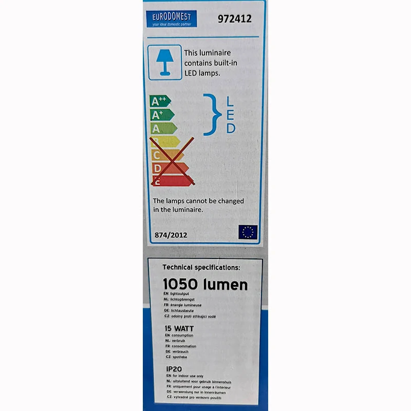 LED panel okrúhly 15 W 1050 lm teplá biela 3000 K Ø 17 cm