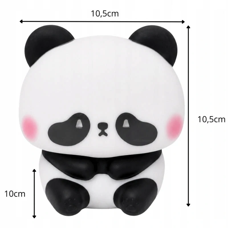Nočné LED svetlo do deteskej izby Panda 10 cm
