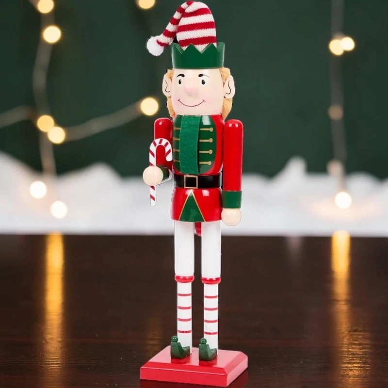 Drevený luskáčik s cukrovou paličkou 25 cm