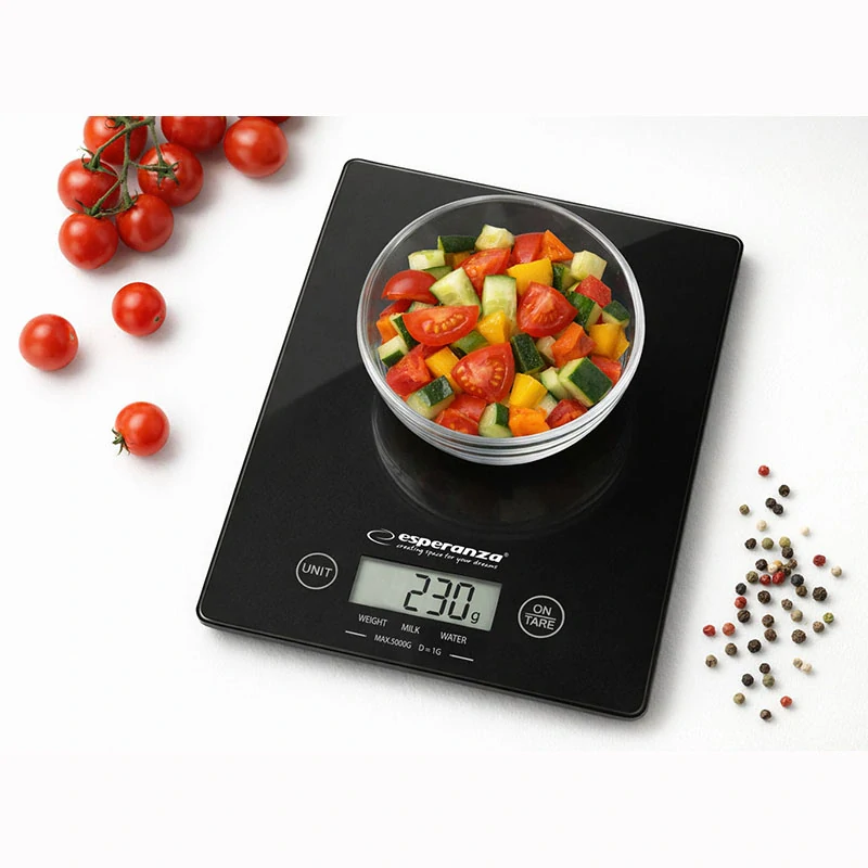 Digitálna kuchynská váha Esperanza LEMON Black do 5 kg