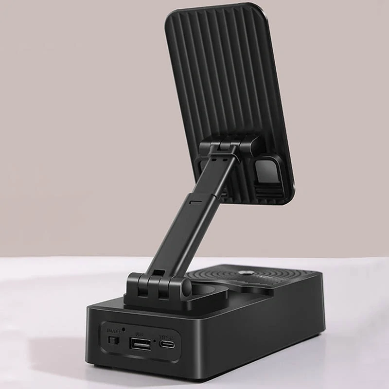 Stojan na telefón a tablet s Bluetooth reproduktorom