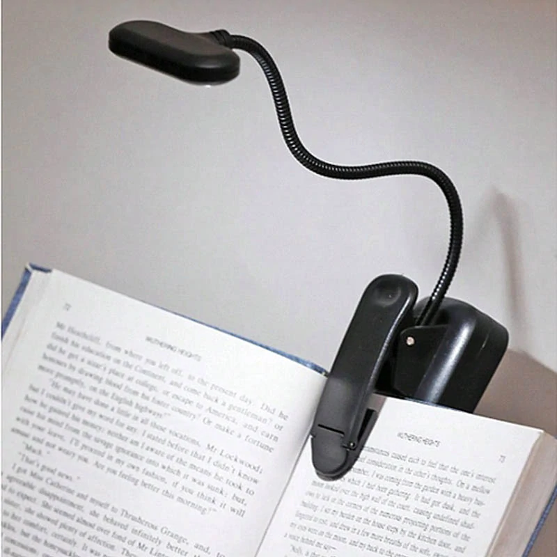 LED lampička na čítanie s klipom a USB nabíjaním
