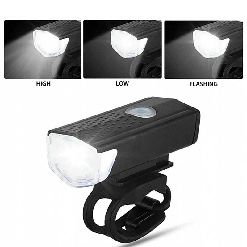 Sada LED svetiel na bicykel s USB nabíjaním