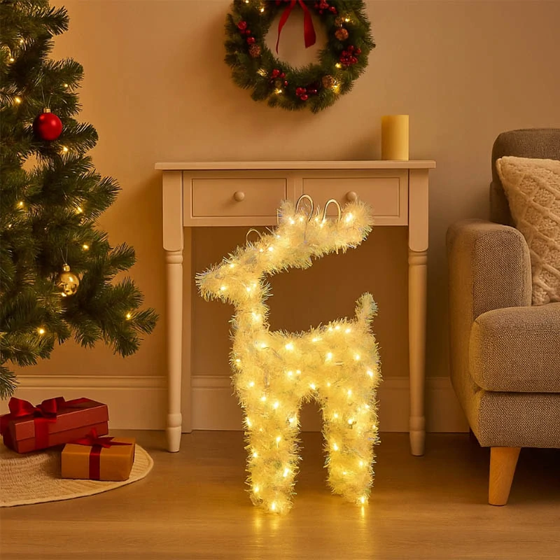 LED vianočný sob so 40 svetlami
