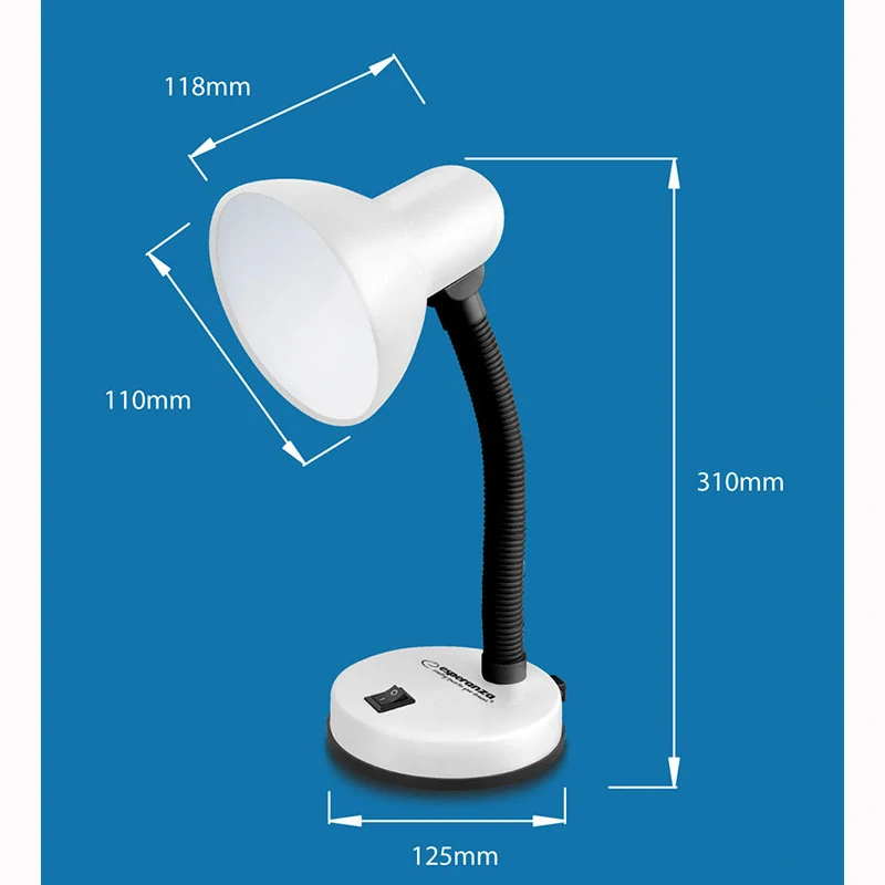 Stolová lampa Esperanza VEGA čierna