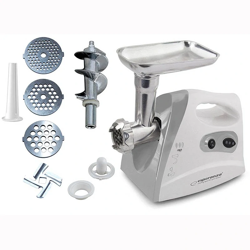 Elektrický mlynček na mäso Esperanza MEATBALL sivý 600 W