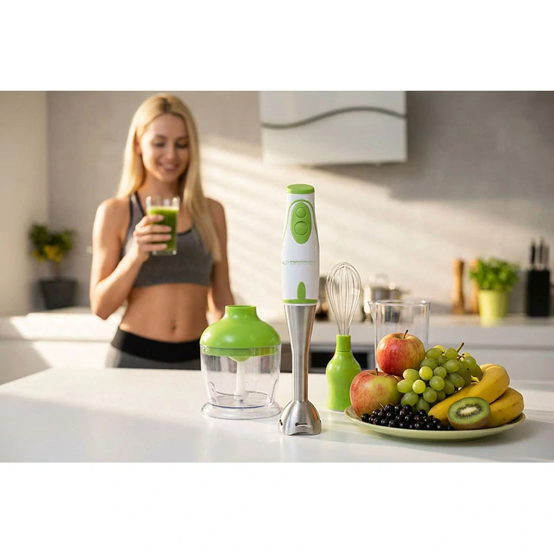 Tyčový mixér Esperanza Pesto 450 W so sekáčikom a šľahacou metličkou