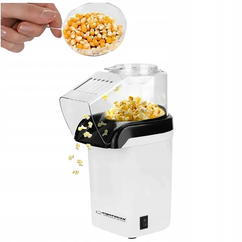 Popcornovač Esperanza POOF na prípravu popcornu horúcim vzduchom