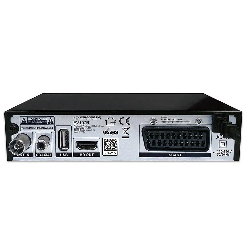 Digitálny prijímač DVB-T2 Esperanza EV107R