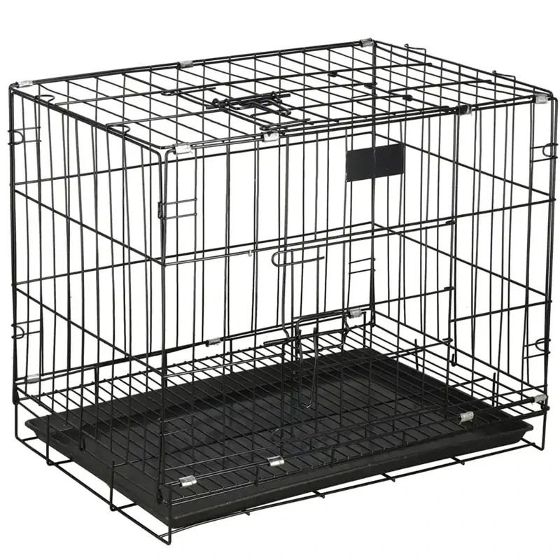 Transportná kovová klietka pre psa NUXIE PREMIUM veľkosť M 77 x 48 x 57 cm