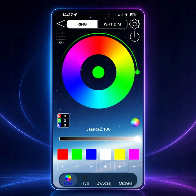 RGB IC LED pás 5 m s Bluetooth, aplikáciou a diaľkovým ovládaním