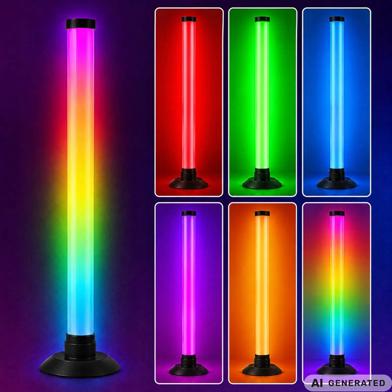 RGB LED Light Bar stolová lampa 42,5 cm s hudobným režimom a aplikáciou