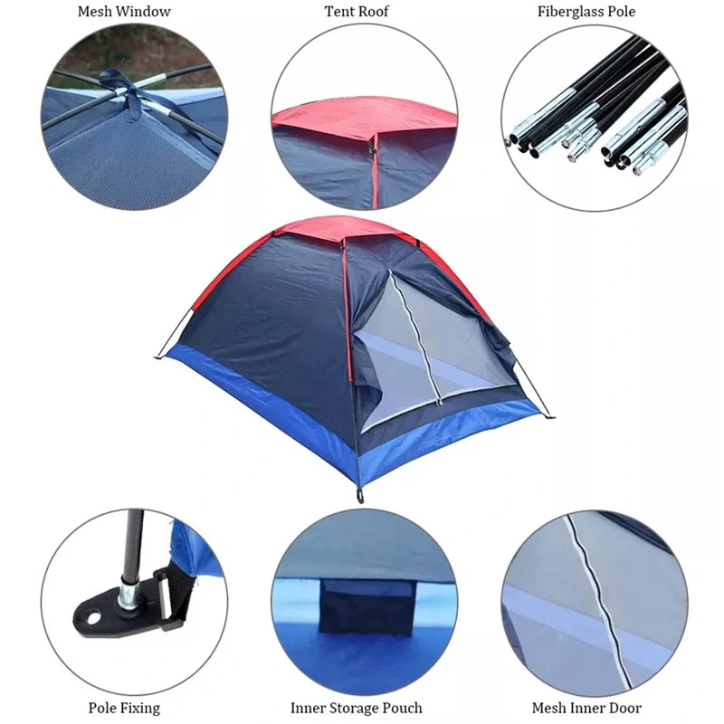 Turistický stan pre 6 až 7 osôb s moskytiérou 3 × 3 m