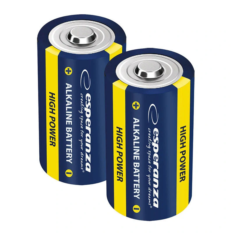 Alkalické batérie Esperanza D LR20 1,5 V – 2 ks