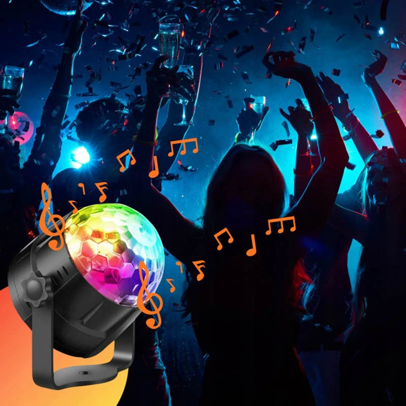 LED disco projektor RGB s diaľkovým ovládaním