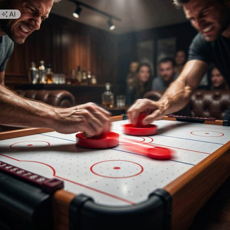 Prenosný stolný air hockey 68 × 36 cm