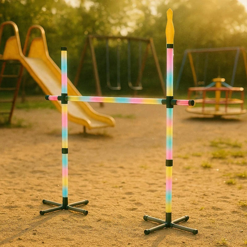 LED hra 2 v 1 Limbo a hádzanie frisbee na fľaše
