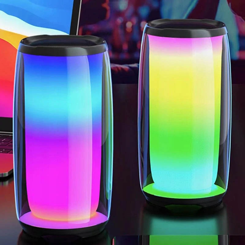 Prenosný Bluetooth reproduktor s RGB osvetlením, FM rádiom, USB a microSD