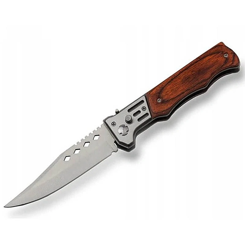Skladací nôž s drevenou rukoväťou 21/9 cm a puzdrom