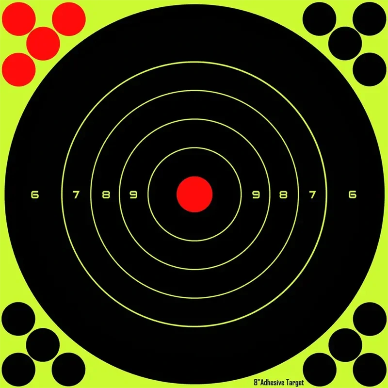 Samolepiace reaktívne terče WESTSNIPE 20 × 20 cm – 25 ks