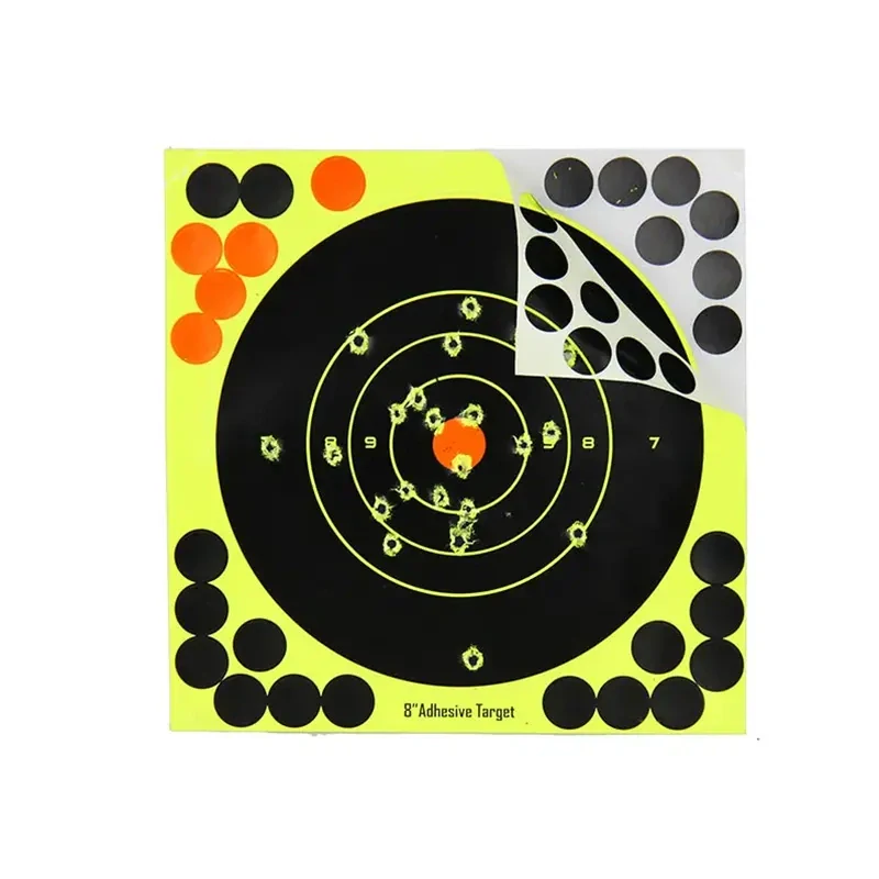 Samolepiace reaktívne terče WESTSNIPE 20 × 20 cm – 25 ks