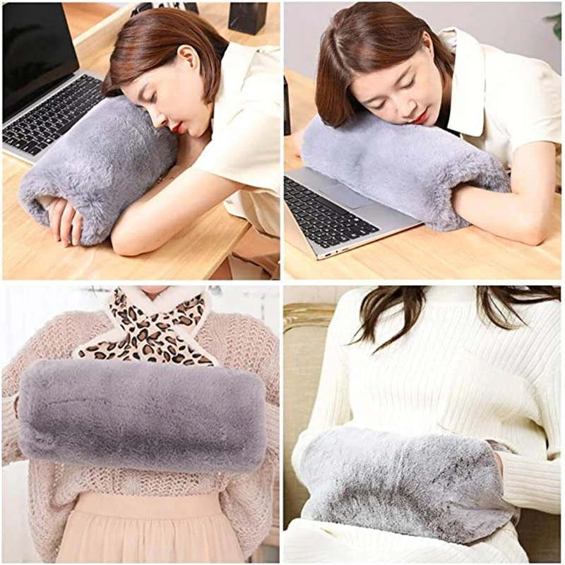 USB elektrický ohrievač rúk – mäkký vankúš 29 × 16 cm