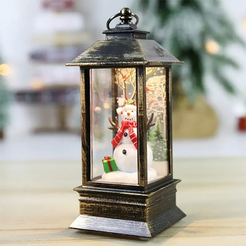 Vianočný LED lampáš 13 cm