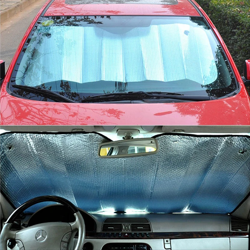 Clona do auta strieborná 130x60 cm s prísavkami