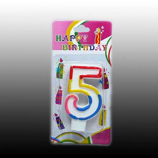 Sviečka narodeninová číslo