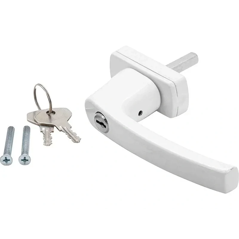 Uzamykateľná balkónová kľučka univerzálna biela