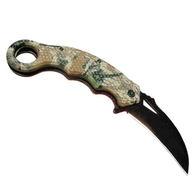 Nôž skladací ExtremeOps woodland 20/8cm