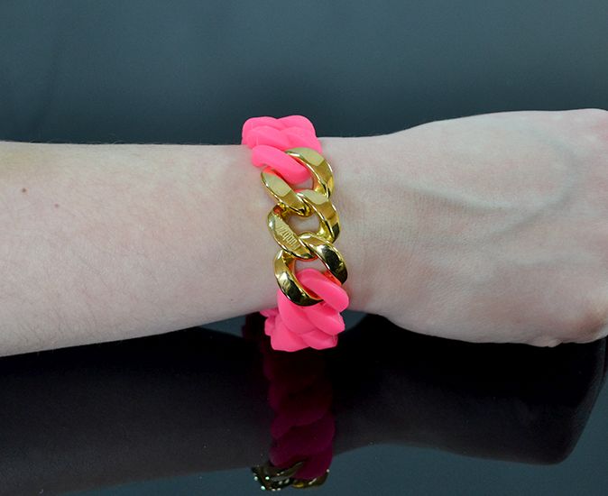 Náramok RUBBZZ PINK & GOLD